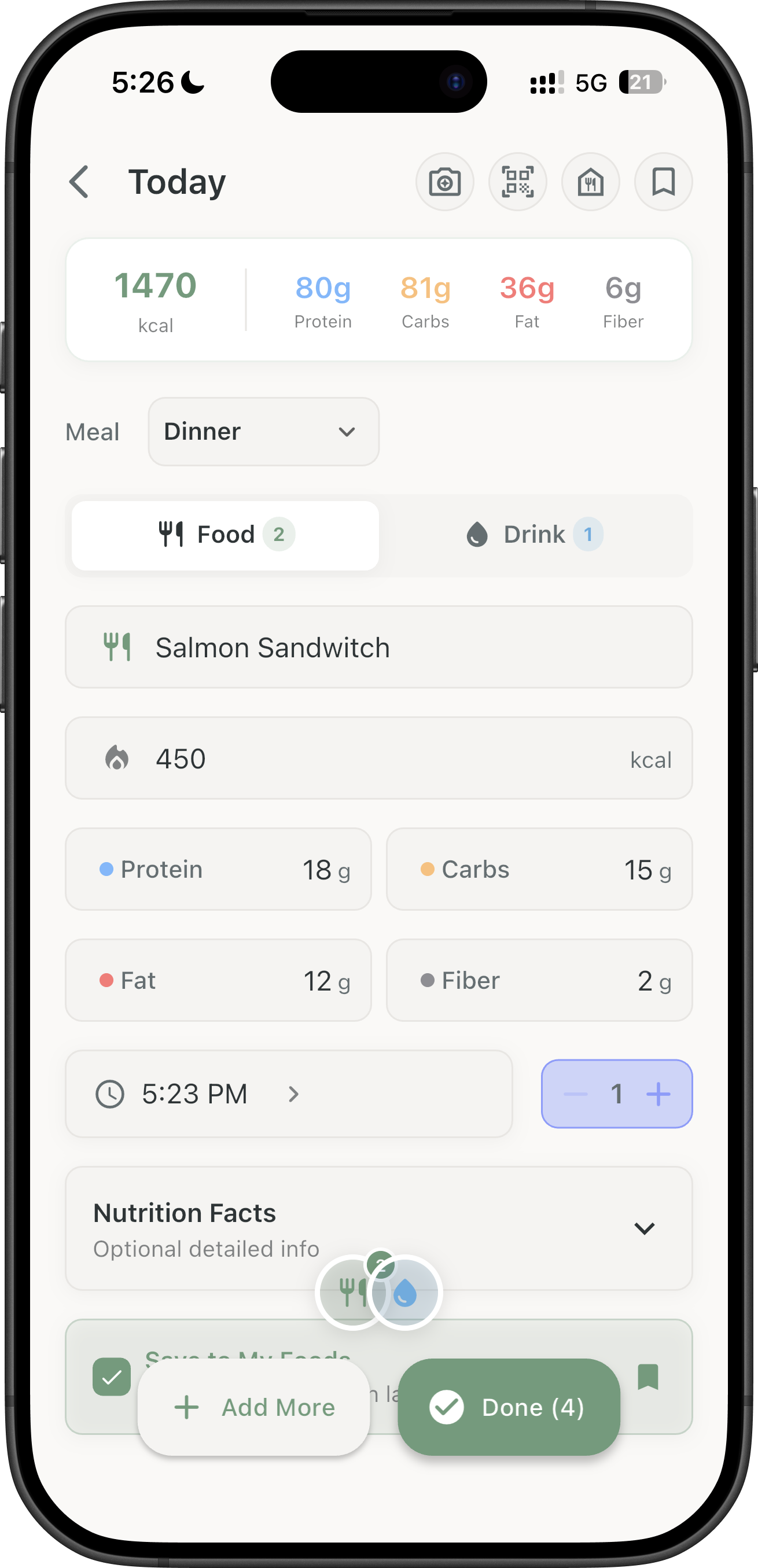 Simple yet powerful app UI section screenshot